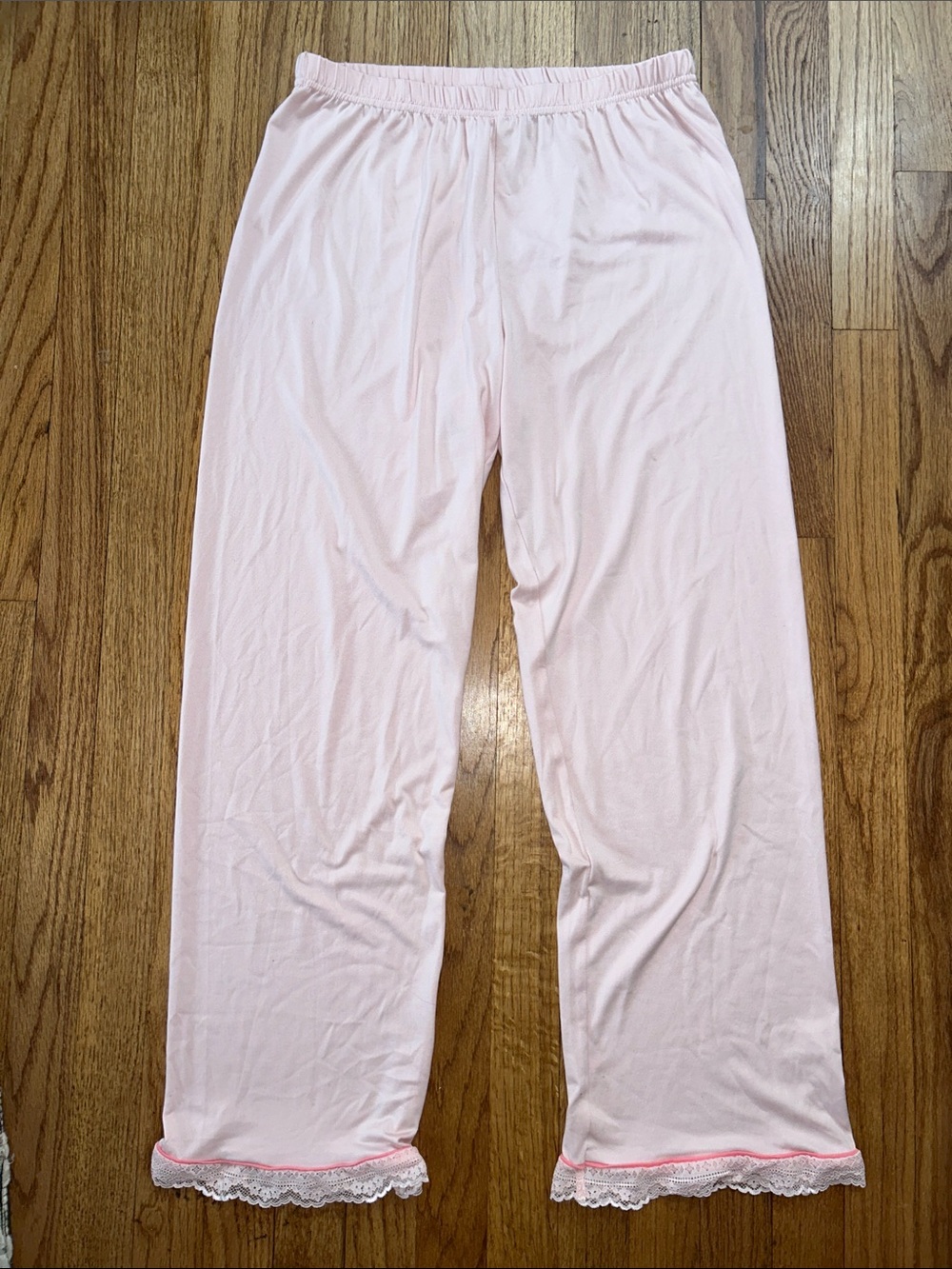 Spoiled Angel Soft Pink Lace-Trim Pajama Pants - Women Intimates New Medium